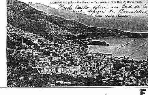 Ville de BEAUSOLEIL Carte postale ancienne Ville de BEAUSOLEIL Carte postale ancienne