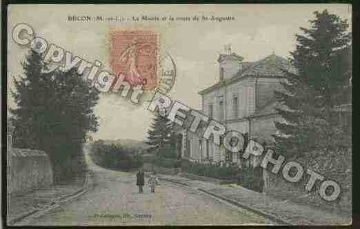 Ville de BECONLESGRANITS Carte postale ancienne