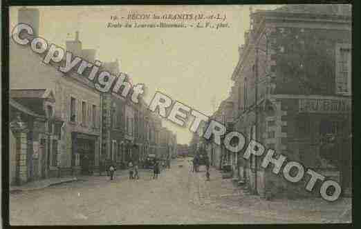 Ville de BECONLESGRANITS Carte postale ancienne