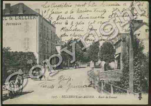 Ville de BELLERIVESURALLIER Carte postale ancienne