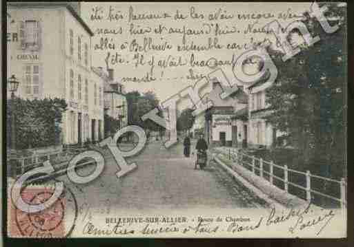 Ville de BELLERIVESURALLIER Carte postale ancienne