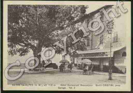 Ville de BERRELESALPES Carte postale ancienne