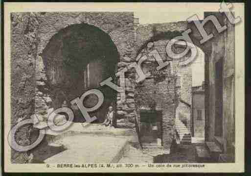 Ville de BERRELESALPES Carte postale ancienne