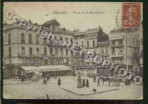 Ville de BEZIERS Carte postale ancienne