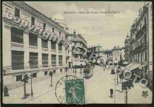 Ville de BEZIERS Carte postale ancienne