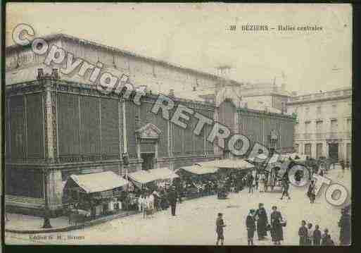 Ville de BEZIERS Carte postale ancienne