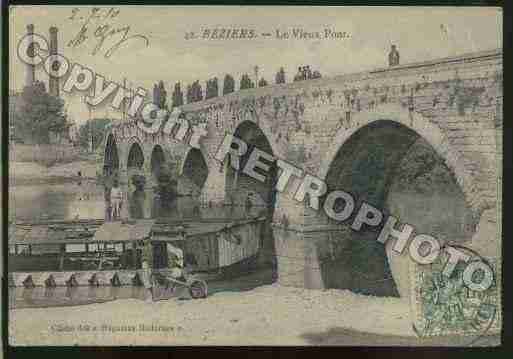 Ville de BEZIERS Carte postale ancienne