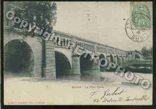 Ville de BEZIERS Carte postale ancienne