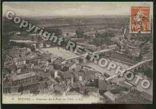 Ville de BEZIERS Carte postale ancienne