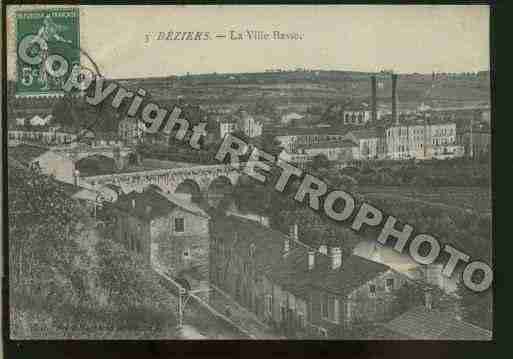 Ville de BEZIERS Carte postale ancienne