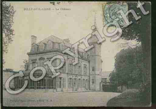 Ville de BILLYSURAISNE Carte postale ancienne