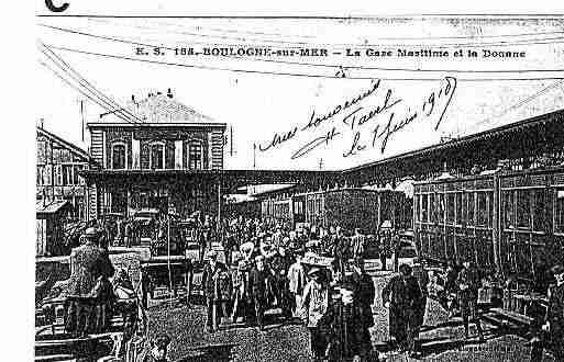 Ville de BOULOGNESURMER Carte postale ancienne