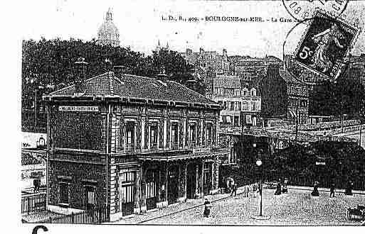 Ville de BOULOGNESURMER Carte postale ancienne