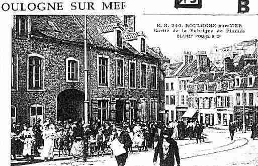 Ville de BOULOGNESURMER Carte postale ancienne