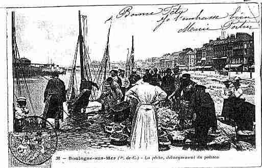 Ville de BOULOGNESURMER Carte postale ancienne