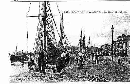 Ville de BOULOGNESURMER Carte postale ancienne