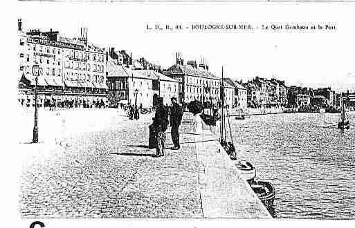 Ville de BOULOGNESURMER Carte postale ancienne