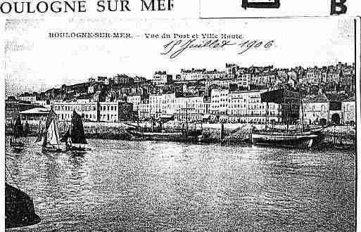 Ville de BOULOGNESURMER Carte postale ancienne