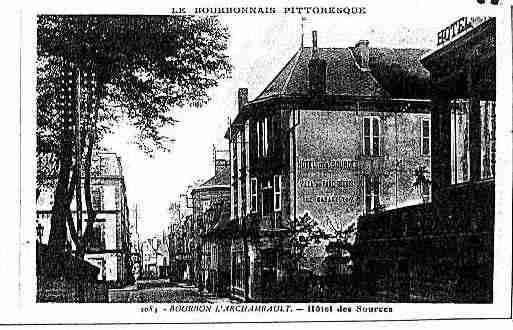 Ville de BOURBONL\'ARCHAMBAULT Carte postale ancienne