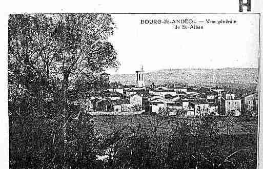 Ville de BOURGSAINTANDEOL Carte postale ancienne