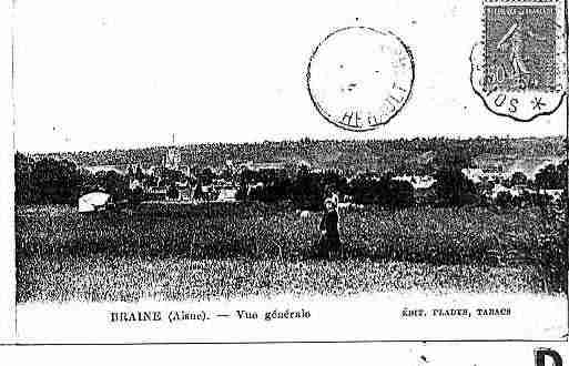 Ville de BRAINE Carte postale ancienne