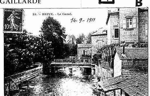 Ville de BRIVELAGAILLARDE Carte postale ancienne