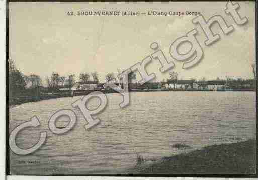 Ville de BROUTVERNET Carte postale ancienne