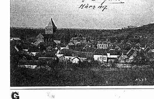 Ville de BRUYERESETMONTBERAULT Carte postale ancienne