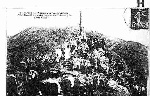 Ville de BURZET Carte postale ancienne