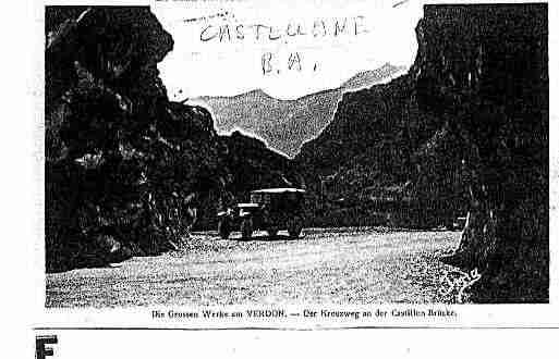 Ville de CASTELLANE Carte postale ancienne