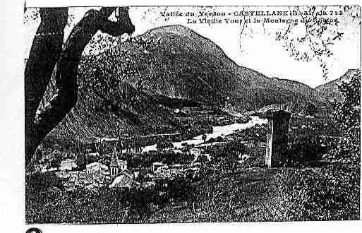 Ville de CASTELLANE Carte postale ancienne