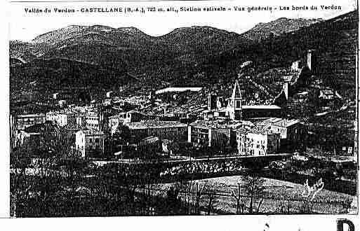 Ville de CASTELLANE Carte postale ancienne