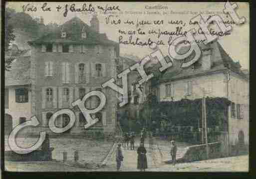 Ville de CASTILLONENCOUSERANS Carte postale ancienne