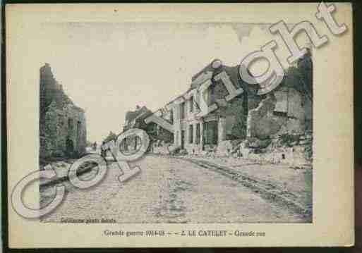 Ville de CATELET(LE) Carte postale ancienne