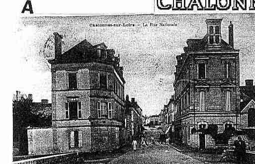 Ville de CHALONNESSURLOIRE Carte postale ancienne