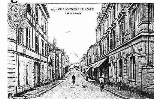 Ville de CHALONNESSURLOIRE Carte postale ancienne