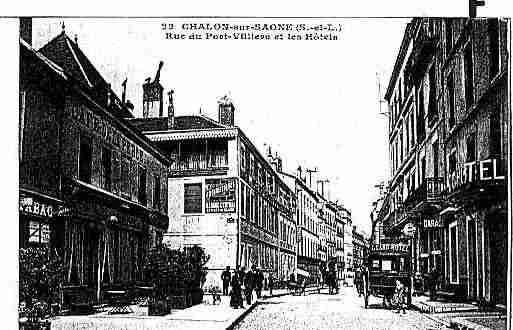 Ville de CHALONSURSAONE Carte postale ancienne