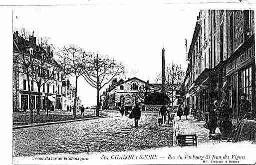 Ville de CHALONSURSAONE Carte postale ancienne