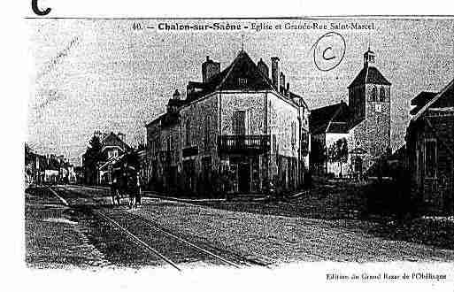 Ville de CHALONSURSAONE Carte postale ancienne