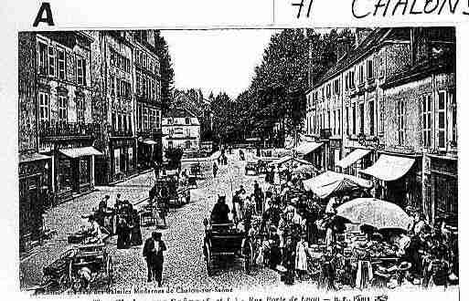 Ville de CHALONSURSAONE Carte postale ancienne