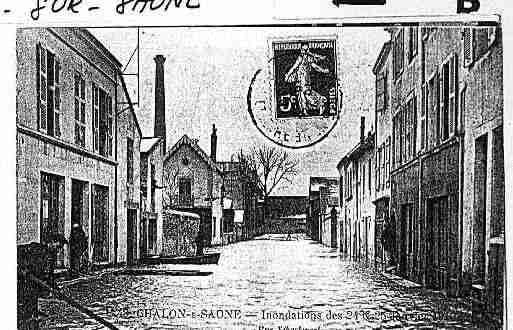 Ville de CHALONSURSAONE Carte postale ancienne