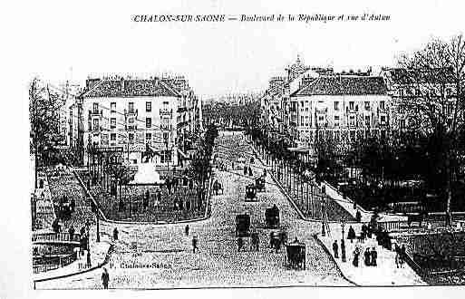 Ville de CHALONSURSAONE Carte postale ancienne
