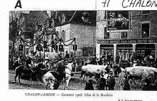Ville de CHALONSURSAONE Carte postale ancienne