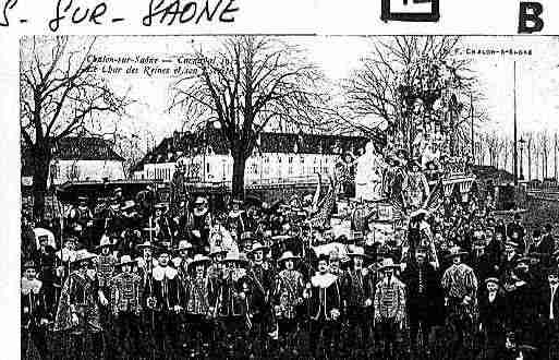 Ville de CHALONSURSAONE Carte postale ancienne