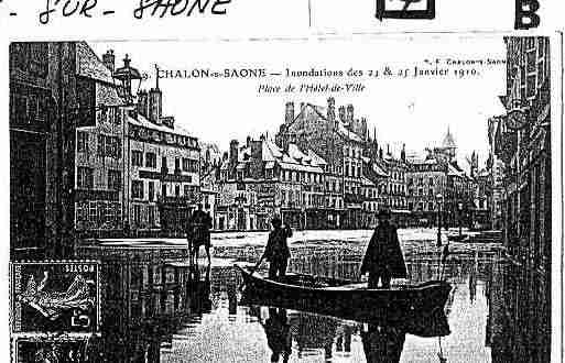 Ville de CHALONSURSAONE Carte postale ancienne