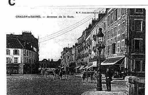 Ville de CHALONSURSAONE Carte postale ancienne