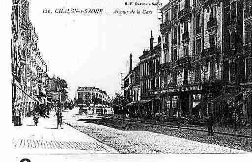 Ville de CHALONSURSAONE Carte postale ancienne