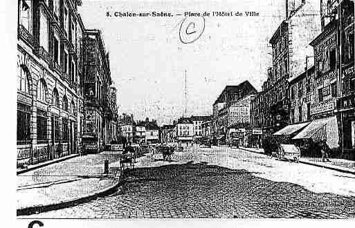 Ville de CHALONSURSAONE Carte postale ancienne