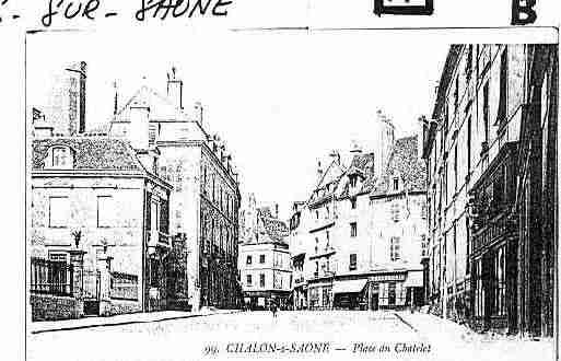 Ville de CHALONSURSAONE Carte postale ancienne