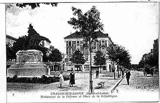 Ville de CHALONSURSAONE Carte postale ancienne